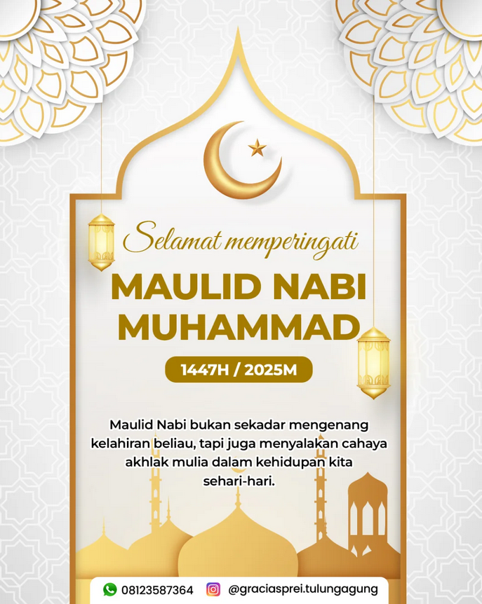 <p>Di tengah hiruk pikuk dunia, Maulid Nabi mengin